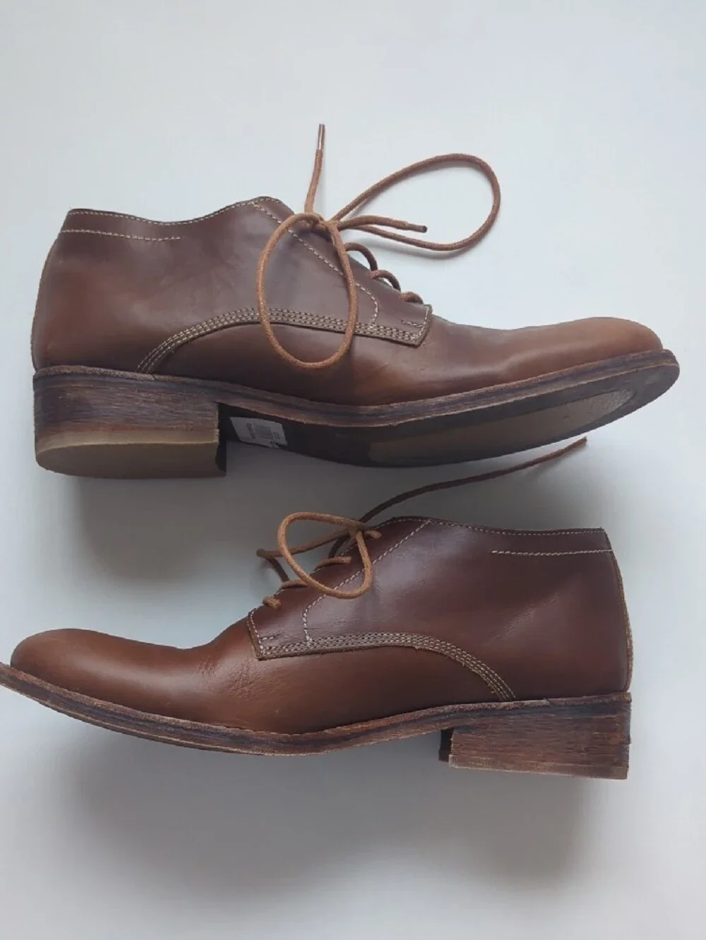 Adelante Shoe Co. Saguache Tobacco Leather Chukka Boots 10.5 Size